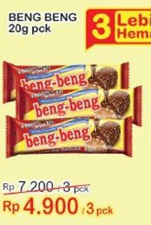 Promo Harga BENG-BENG Wafer per 3 pcs 20 gr - Indomaret