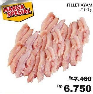 Promo Harga Ayam Fillet per 100 gr - Giant