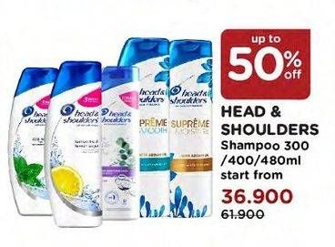 Promo Harga HEAD & SHOULDERS Shampoo 300 ml - Watsons