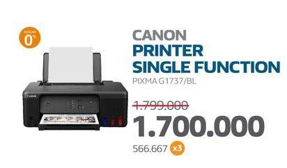 Promo Harga Canon Pixma G1737 - Printer Ink Tank  - Electronic City