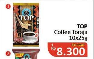 Promo Harga Top Coffee Kopi Toraja per 10 sachet 25 gr - Alfamidi