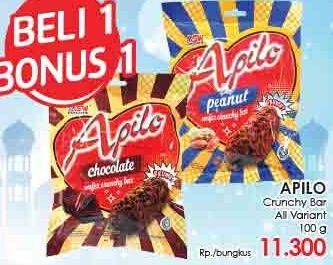 Promo Harga ASIA APILO Crunchy Bar All Variants 100 gr - LotteMart