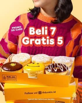 Promo Harga Beli 7 Gratis 5  - Dunkin Donuts