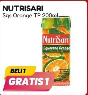 Promo Harga Nutrisari Juice Squeezed Orange 200 ml - Alfamart