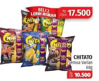 Promo Harga CHITATO Snack Potato Chips All Variants 68 gr - Lotte Grosir