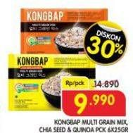 Promo Harga Kongbap Multi Grain Mix Chia Seed Quinoa, Original per 6 pcs 25 gr - Superindo