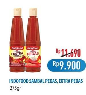 Promo Harga Indofood Sambal Ekstra Pedas, Pedas 275 ml - Hypermart