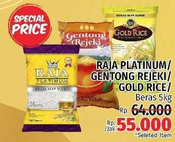 RAJA PLATINUM/GENTONG REJEKI/GOLD RICE beras 5kg