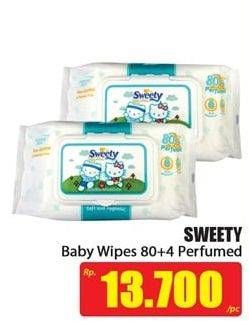 Promo Harga SWEETY Baby Wipes Perfumed 84 pcs - Hari Hari