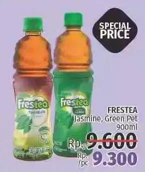 Promo Harga FRESTEA Minuman Teh Jasmine, Green 900 ml - LotteMart