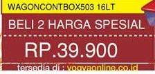 Promo Harga LION STAR Wagon Container per 2 pcs - Yogya