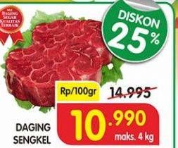 Promo Harga Daging Sengkel (Shankle) per 100 gr - Superindo