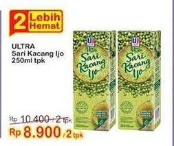 Promo Harga Ultra Sari Kacang Ijo 250 ml - Indomaret