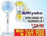 Promo Harga Miyako Kipas Angin 16" / Blender 2 in 1  - Hypermart