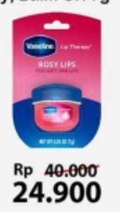 Promo Harga VASELINE Lip Therapy Rose, Original 7 gr - Alfamart