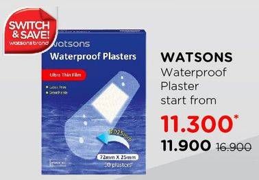 Promo Harga WATSONS Plaster Waterproof 10 pcs - Watsons