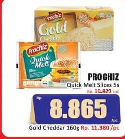 Promo Harga Prochiz Gold Cheddar 160 gr - Hari Hari