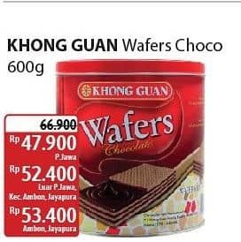 Promo Harga Khong Guan Wafers Chocolate 600 gr - Alfamidi