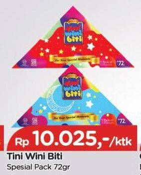 Promo Harga TINI WINI BITI Special Pack 72 gr - TIP TOP
