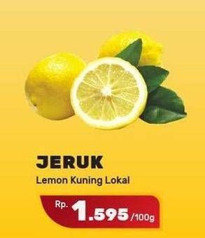 Promo Harga Jeruk Lemon Lokal per 100 gr - Yogya