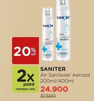 Promo Harga Air Sanitizer Aerosol 200ml/400ml  - Watsons