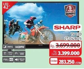 Promo Harga SHARP 2T-C42BD1i | LED TV 42"  - Lotte Grosir