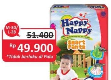 Promo Harga Happy Nappy Smart Pantz Diaper M34, L30  - Alfamidi