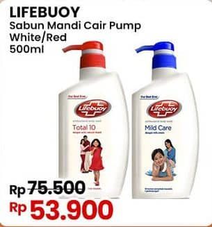 Promo Harga Lifebuoy Body Wash Total 10, Mild Care 500 ml - Indomaret