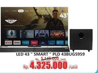 Promo Harga Polytron 4K UHD Smart Cinemax Soundbar Google TV 43 Inch PLD 43BUG5959  - Hari Hari