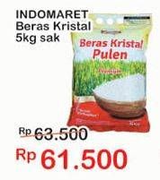Promo Harga Indomaret Beras Kristal Pulen Premium 5 kg - Indomaret
