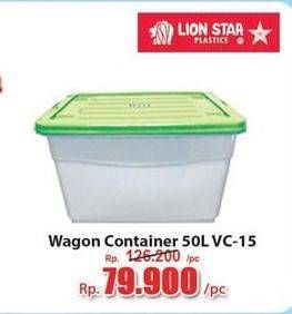 Promo Harga LION STAR Wagon Container VC-15 50000 ml - Hari Hari