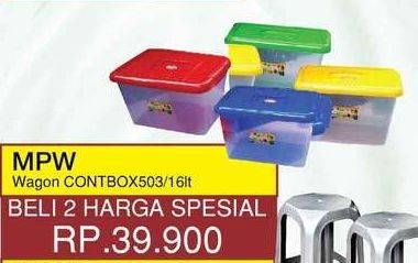 Promo Harga MPW Wagon Container 503 per 2 box 16 ltr - Yogya