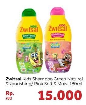 Promo Harga ZWITSAL Kids Shampoo Natural Nourishing Care, Soft Moisturizing 180 ml - Carrefour