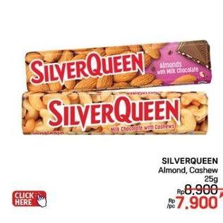 Promo Harga Silver Queen Chocolate Almonds, Cashew 25 gr - LotteMart