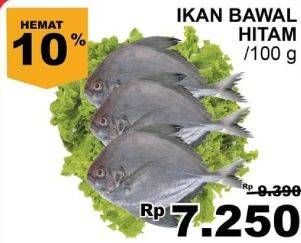 Promo Harga Ikan Bawal Hitam per 100 gr - Giant