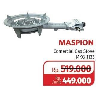 Promo Harga MASPION MKG 1133 | Commercial Gas Stove  - Lotte Grosir