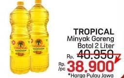Promo Harga Tropical Minyak Goreng 2000 ml - LotteMart