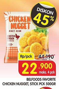 Promo Harga BELFOODS Nugget 500 gr - Superindo