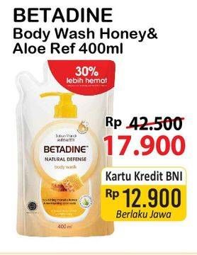 Promo Harga BETADINE Body Wash Manuka Honey 400 ml - Alfamart