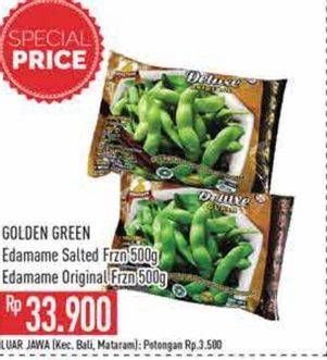 Promo Harga Golden Green Edamame Original, Salted 400 gr - Hypermart