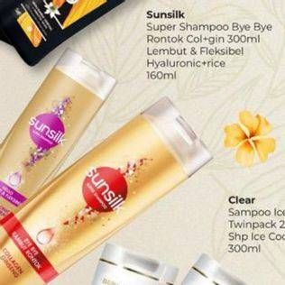 Promo Harga SUNSILK Super Shampoo Bye Bye Rambut Rontok, Hello Lembut Fleksibel 160 ml - Carrefour