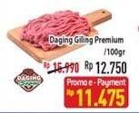 Promo Harga Daging Giling Sapi Premium per 100 gr - Hypermart