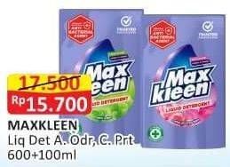 Promo Harga MAX KLEEN Liquid Detergent Color Protector, Anti Odor 700 ml - Alfamart