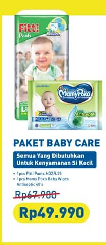 Promo Harga Fitti Pants + Mamy Poko Baby Wipes  - Hypermart