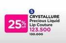 Promo Harga Wardah Crystallure Precious Liquid Lip Couture  - Watsons