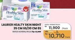 Promo Harga Laurier Healthy Skin Night Wing 30cm, Night Wing 35cm 6 pcs - Carrefour