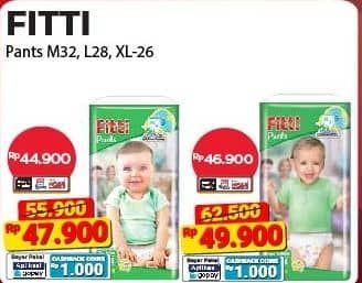 Promo Harga Fitti Pants L28, M32 28 pcs - Alfamart