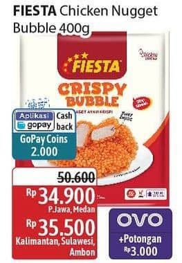 Promo Harga Fiesta Naget Crispy Bubble 400 gr - Alfamidi