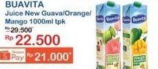 Promo Harga BUAVITA Fresh Juice Guava, Orange, Mango 1000 ml - Indomaret