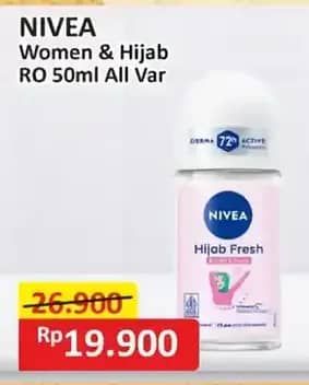Promo Harga Nivea Deo Roll On All Variants 50 ml - Alfamart